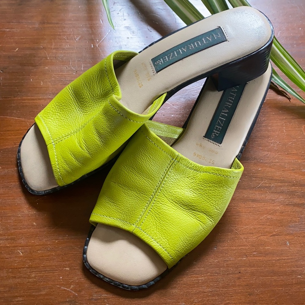 Vintage Naturalizer Leather Slide Sandals▪️8.5
